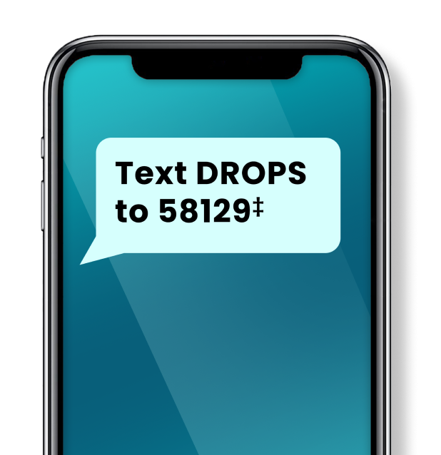 Phone with message: Text drops to 58129